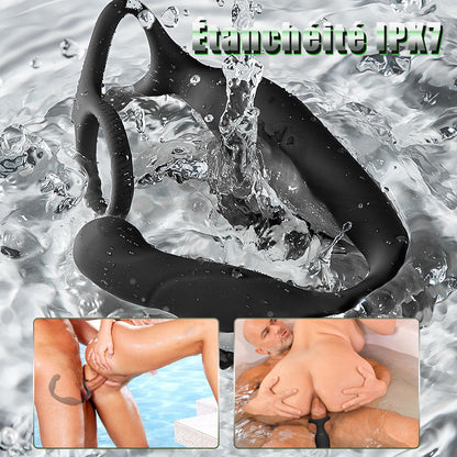 Warrior - Masseur de prostate en forme de C avec 10 vibrations pour hommes, couples, gays