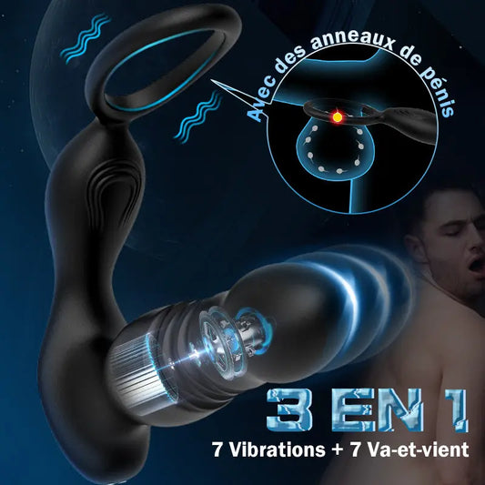 Palos Stimulateur Prostatique 7 Vibrations & 7 Va-et-vient Acmejoy